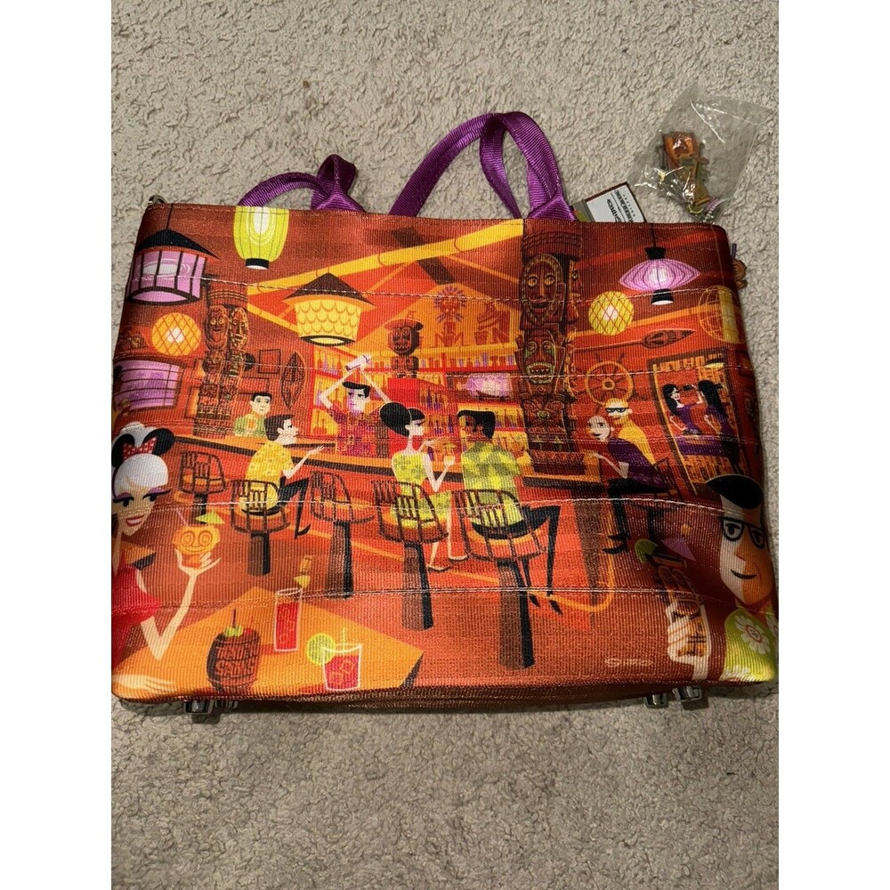 Disney Parks Trader Sam’s Shag In The Enchanted Tiki Bar Harveys Tote Purse Bag